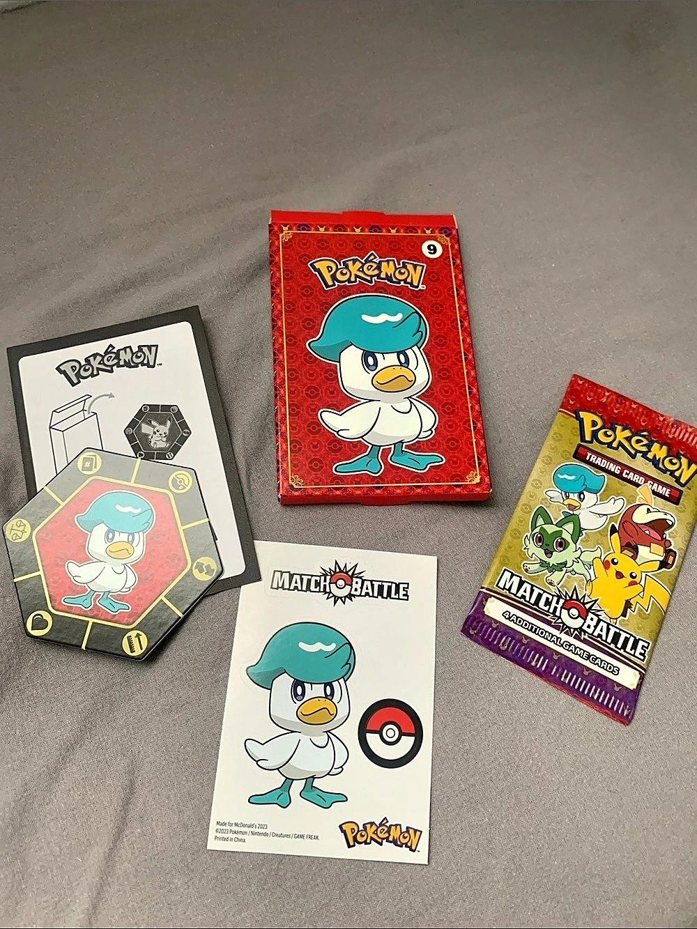 🆕- Pokémon 2023 McDonald's Match Battle Booster Pack Set